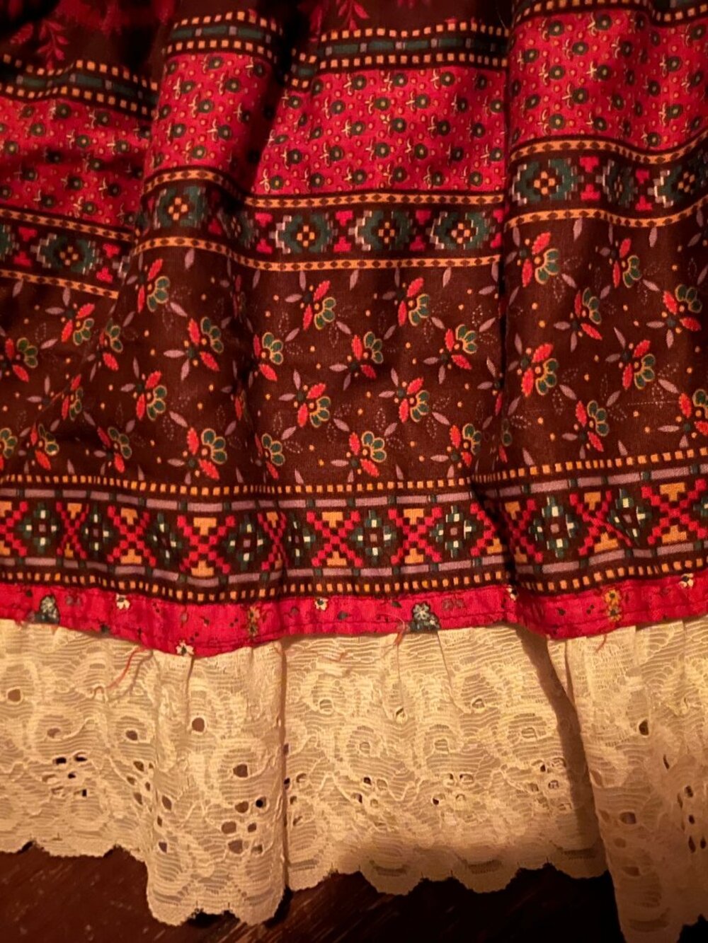 Vintage Gunne Sax–Style Prairie Skirt - Picture 4 of 7